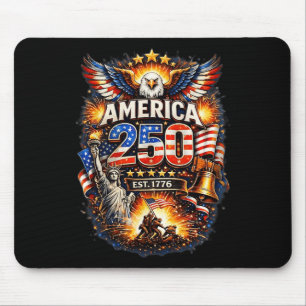 250 Jaar Amerikaans 1776 2026 250e Amerikaanse Ver Muismat