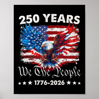 250 Jaar Amerikaans 1776 2026 250e Amerikaanse Ver Poster