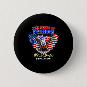 250 Jaar Amerikaans 1776 2026 250e Amerikaanse Ver Ronde Button 5,7 Cm