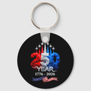 250 Jaar Amerikaans 1776 2026 250e Verjaardag 4e Sleutelhanger