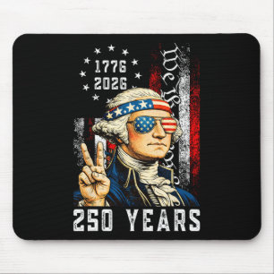 250 Jaar Amerikaans 1776 2026 Funny Washington 4th Muismat