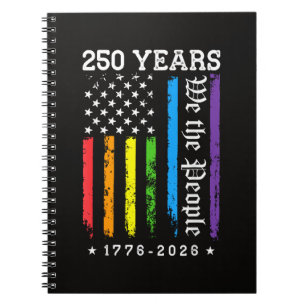 250 Jaar Amerikaanse 250e Verjaardag US LGBT Pr Notitieboek