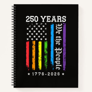 250 jaar Amerikaanse 250e verjaardag US LGBT Pr Notitieboek