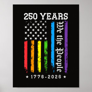 250 jaar Amerikaanse 250e verjaardag US LGBT Pr Poster