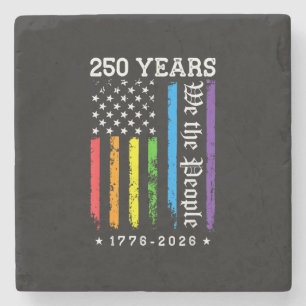 250 jaar Amerikaanse 250e verjaardag US LGBT Pr Stenen Onderzetter