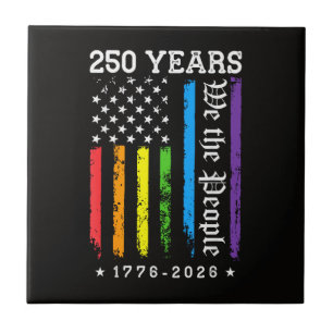 250 jaar Amerikaanse 250e verjaardag US LGBT Pr Tegeltje