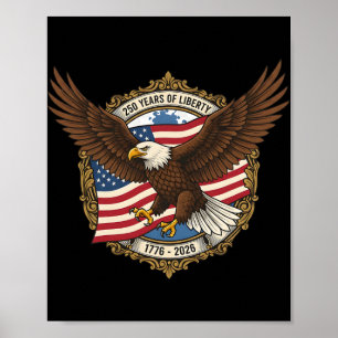 250 Jaar Amerikaanse Onafhankelijkheid Adelaar 177 Poster