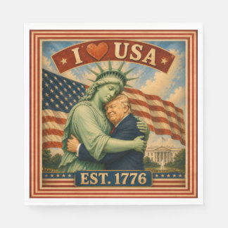 250 Jaar Amerikaanse Trots Liefde VS Servet