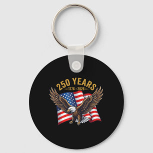 250 Jaar Amerikaanse Verjaardag 1776-2026 Adelaar Sleutelhanger