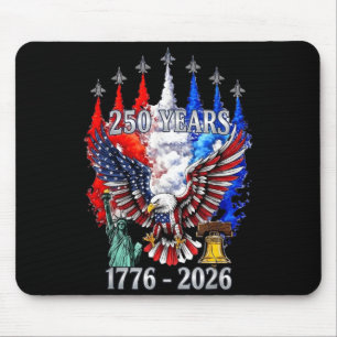 250 Jaar Amerikaanse Viering 1776-2026 Vlag van de Muismat