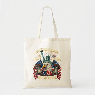 250 Jaar Amerikaanse Viering 1776-2026 VS Vlag Tote Bag