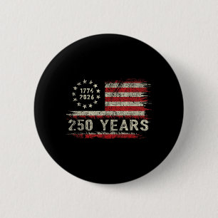 250 jaar Amerikaanse viering 250e onafhankelijkhei Ronde Button 5,7 Cm