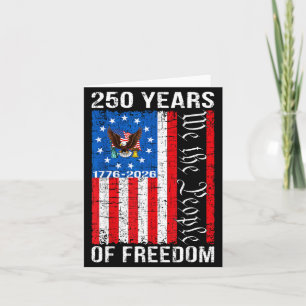 250 jaar Amerikaanse viering 250e usa vlag 4e Kaart