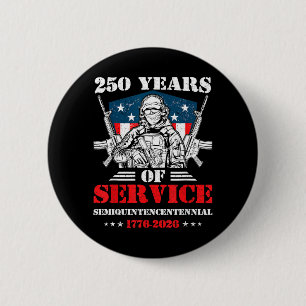 250 Jaar Amerikaanse Vlag 4 juli 2026 1776 Mannen Ronde Button 5,7 Cm