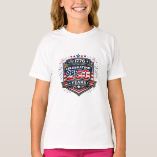 250 jaar Amerikaanse vrijheid vieren T-shirt