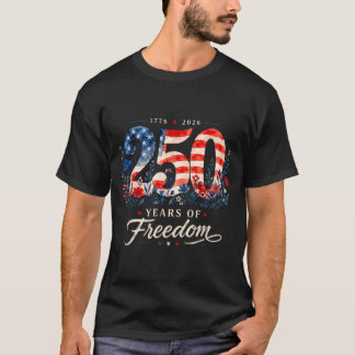 250 Jaar Dom 1776 Patriottische Bloemige Vrouwen 4 T-shirt