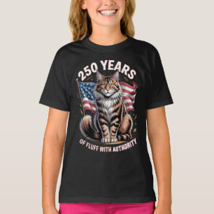 250 Jaar Fluff Met Autoriteit Maine Coon T-shirt