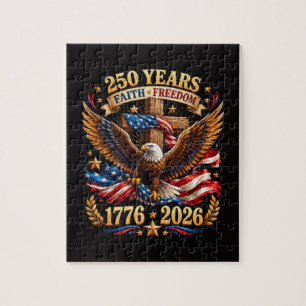 250 Jaar geloofsvrijheid Adelaar Patriottisch Legpuzzel