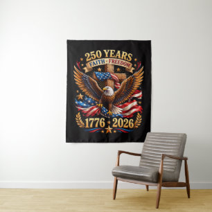250 Jaar geloofsvrijheid Adelaar Patriottisch Wandkleed