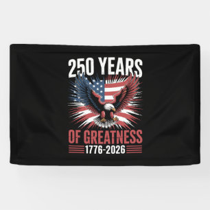 250 Jaar Grootheid 1776 2026 250ste Verjaardag Spandoek