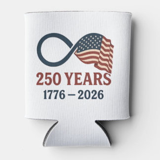 250 jaar Jubileum 1776-2026 USA Patriottisch Blikjeskoeler