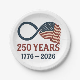 250 jaar Jubileum 1776-2026 USA Patriottisch Papieren Bordje