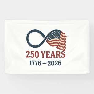 250 jaar Jubileum 1776-2026 USA Patriottisch Spandoek