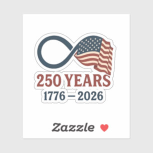 250 jaar Jubileum 1776-2026 USA Patriottisch Sticker