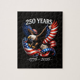 250 Jaar Jubileum Adelaar Amerikaanse Vlag Legpuzzel