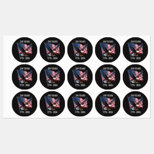 250 Jaar Jubileum VS Amerikaanse Vlag 1776-2026 Labels