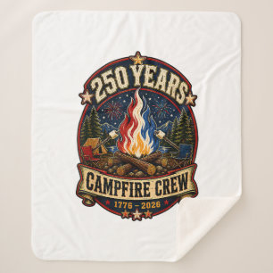 250 Jaar Kampvuur Crew 1776 2026 250e 4e Juli C Sherpa Deken