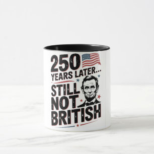 250 jaar later nog steeds niet Brits 4 juli VS Mok