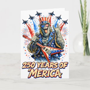 250 Jaar Merica Bigfoot Rock Gevechtsvliegtuig 4e Kaart