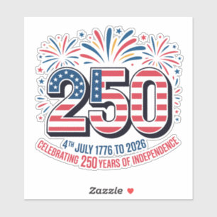 250 Jaar Onafhankelijkheid Sticker