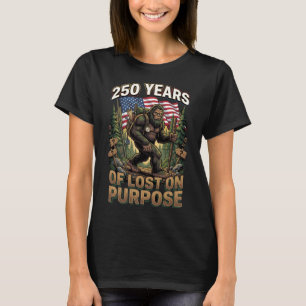 250 Jaar Opzettelijk Verdwaald Bigfoot Patriottisc T-shirt