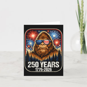 250 Jaar Patriottische Bigfoot 1776-2026 250ste Kaart
