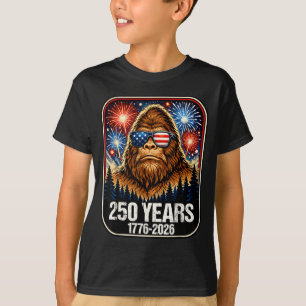 250 Jaar Patriottische Bigfoot 1776-2026 250ste T-shirt