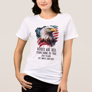 250 Jaar Rood Wit & Blauw Patriotisch Tri-Blend Shirt