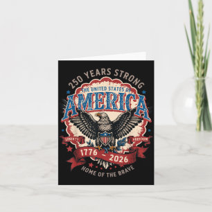 250 Jaar Sterk - 4 Juli 2026 Vintage - VS Kaart