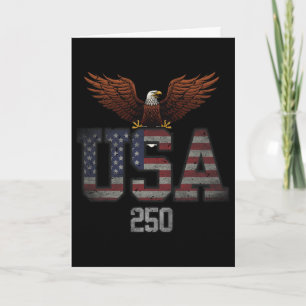 250 Jaar Usa Vlag Adelaar 250ste Verjaardag 4 Juli Kaart