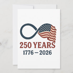 250 Jaar Verjaardag 1776-2026 USA Patriottisch Aankondiging