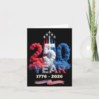 250 Jaar Viering 1776 2026 Amerika Trots 4e Kaart