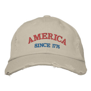 250 Jaar Viering Amerika Sinds 1776 Patriottisch Geborduurde Pet