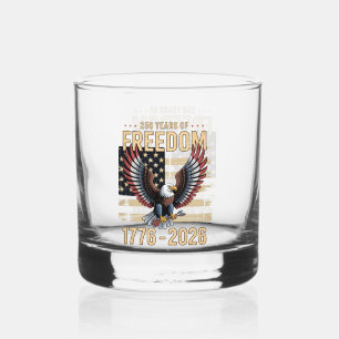 250 Jaar Viering van de Vrijheid Patriottische Ade Whisky Glas