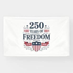 250 Jaar Vrijheid 1776 2026 250e 4 juli Spandoek