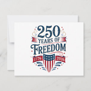 250 Jaar Vrijheid 1776 2026 4 juli 250e Verjaardag