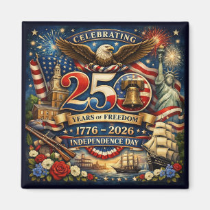250 jaar vrijheid (1776–2026) magneet