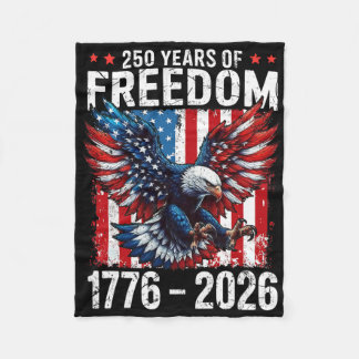 250 Jaar Vrijheid 1776 2026 Patriottische Ld Eagle Fleece Deken