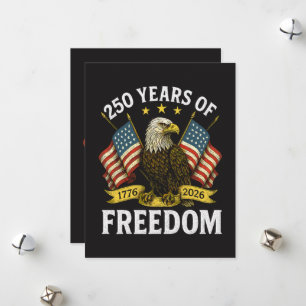 250 Jaar Vrijheid 1776 2026 Steenarend Feestdagenkaart