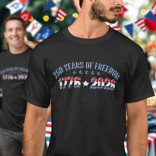 250 Jaar Vrijheid 1776 2026 Viering in de VS  T-shirt